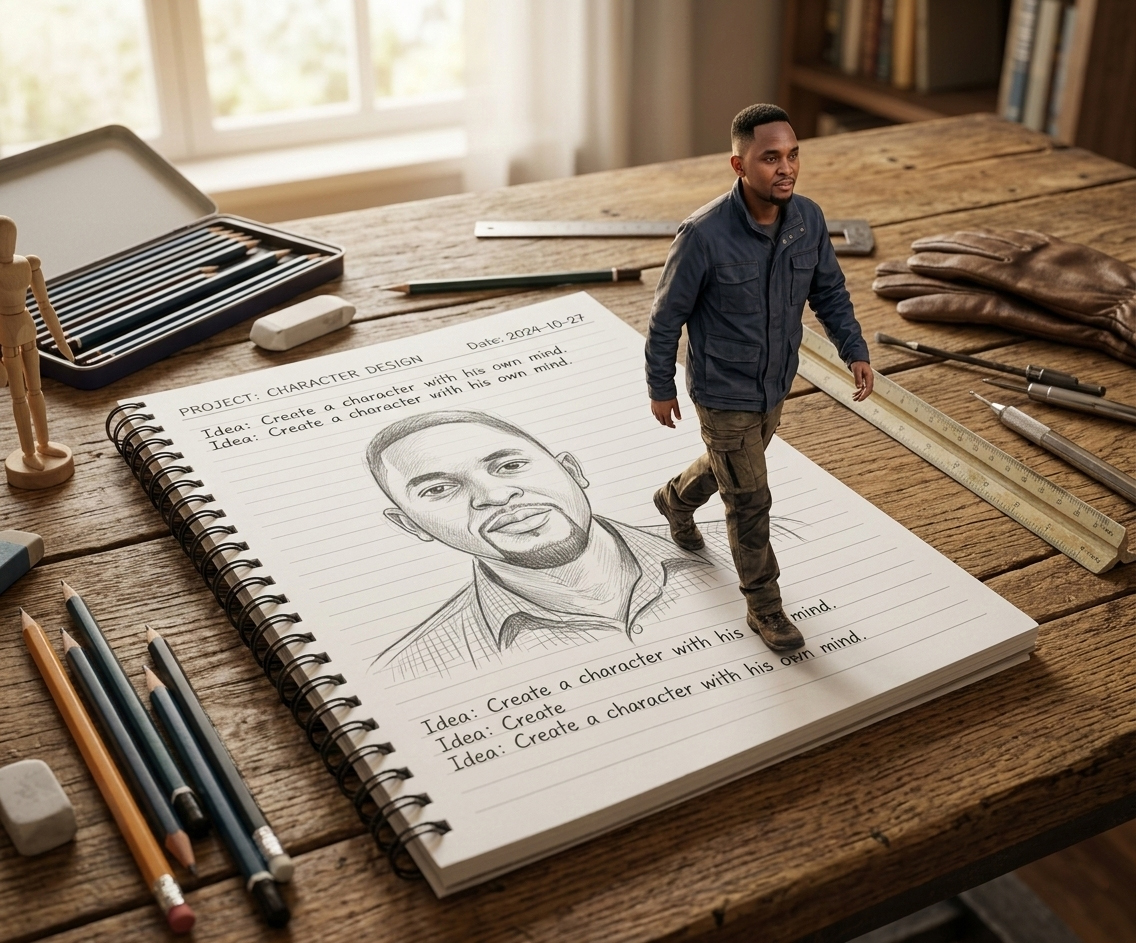 The Moment a Drawing Becomes Real